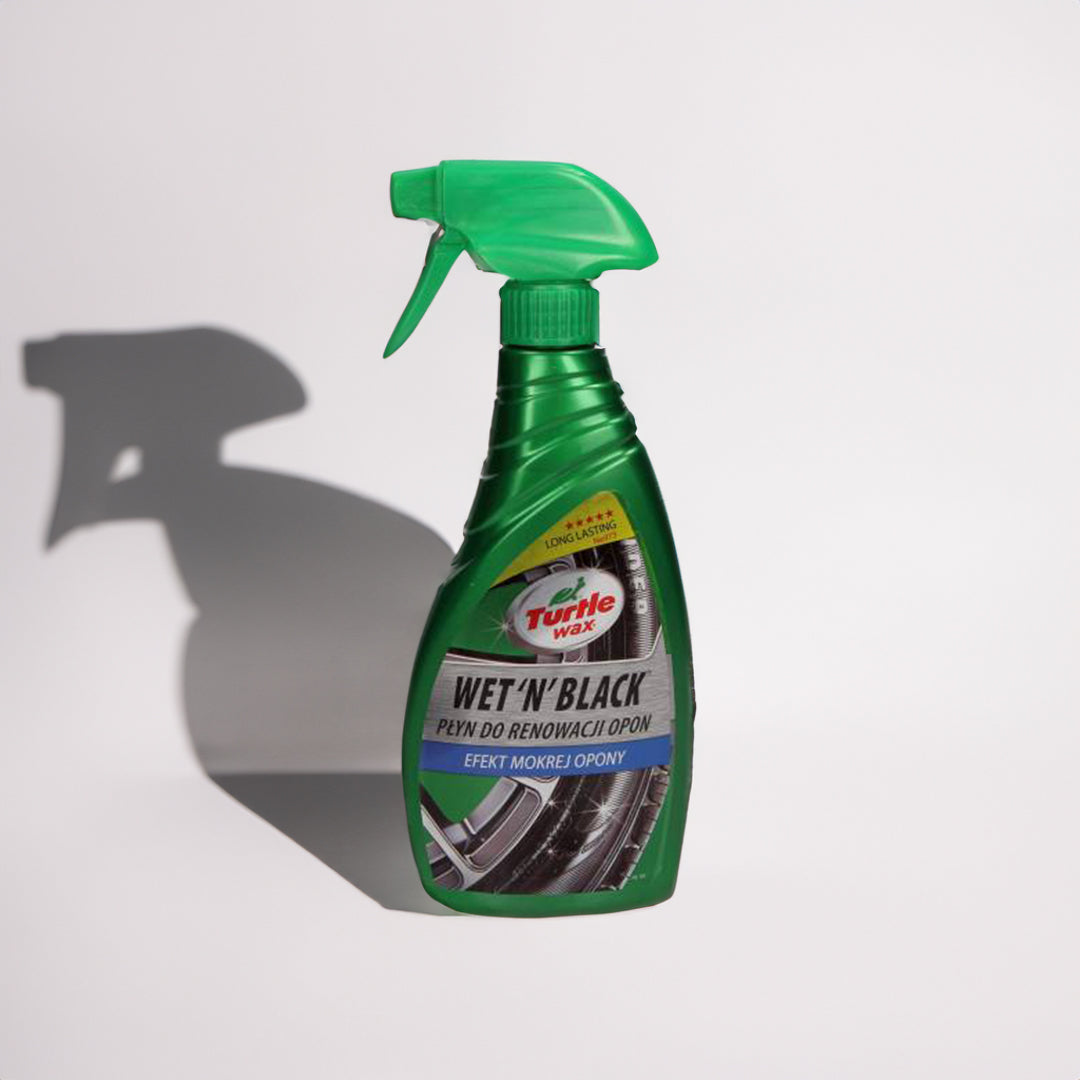 Turtle Wax Wet N Black - Solutie intretinere si luciu anvelope, aspect umed 500ml
