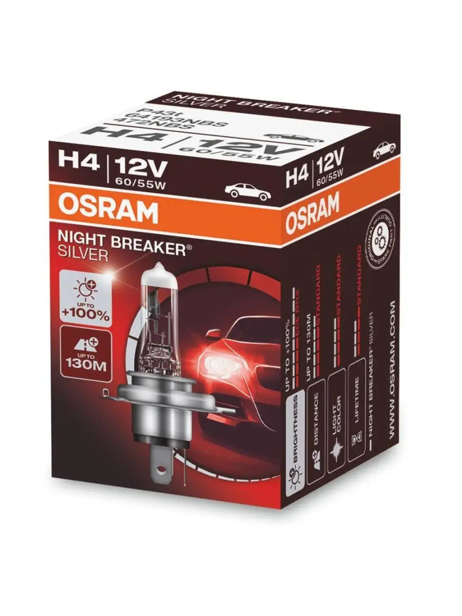 Bec H4, Night Breaker Silver +100%