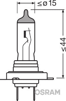 Bec far faza lunga H7, OSRAM 64210, H7