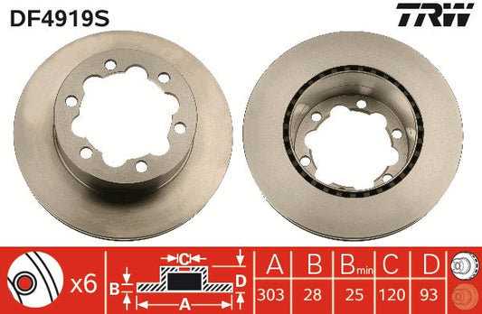 DISC FRANA SPATE VW CRAFTER