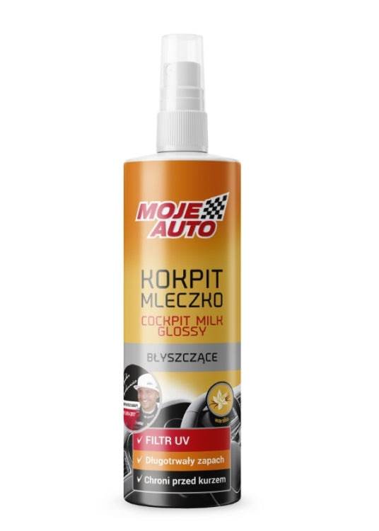 Spray Moje Auto, pentru curatat bord cu aroma Milk Vanilla, 300ml